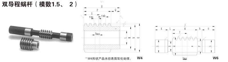 双导成蜗杆